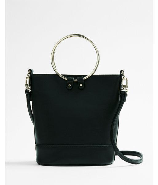 Express Womens O-ring Handle Cross Body Bag