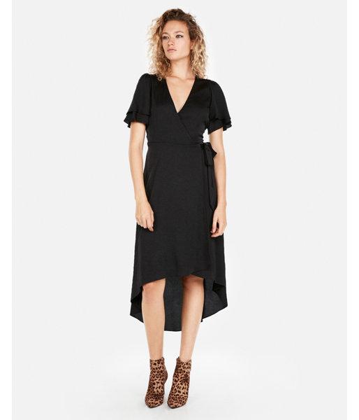 Express Womens Deep V-neck Surplice Wrap Front