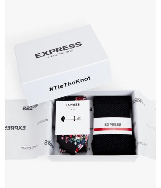 Express Mens Wedding Box Black Floral