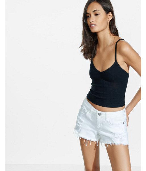 Express Womens Express One Eleven Abbreviated V-neck Cami