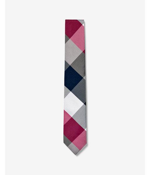 Express Mens Narrow Checker Print Tie