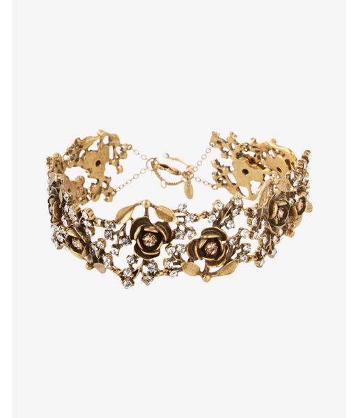 Express Embellished Rose Choker Necklace
