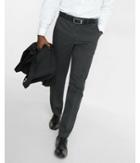 Express Mens Relaxed Stretch Cotton Blend Heathered Dress Pant