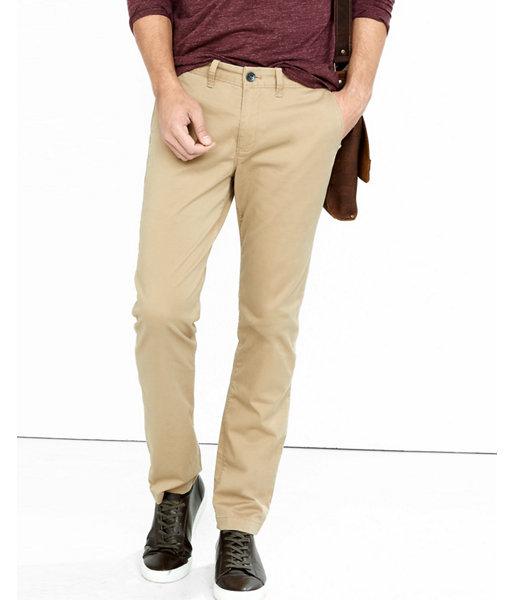 Express Skinny Fit Flex Stretch  Light Brown Chino Pant