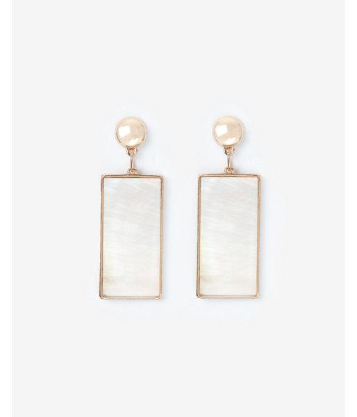 Express Womens Rectangle Pendant Drop Earrings