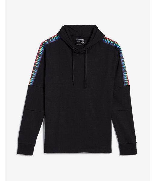 Express Mens Love Unites Drop Shoulder Hoodie