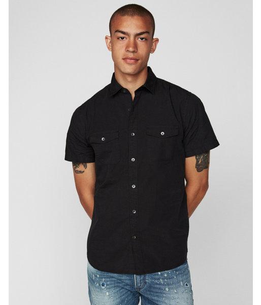 Express Mens Slim Garment Dyed Short