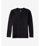 Express Mens Solid Long Sleeve Crew Neck Tee