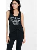 Express Women's Tanks Express One Eleven Love Vs Tequila Graphic Tank