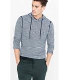 Express Men's Sweatshirts Feeder Stripe Crossover Collar Hoodie