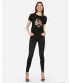 Express Womens Tiger Star Graphic Crew Neck Easy Tee