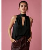 Express Womens Tie Neck Choker Tank