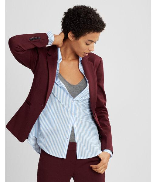 Express Womens Petite One Button Jacket