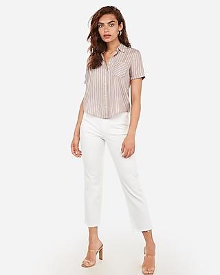 Express Womens Stripe One Pocket Short