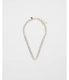 Express Womens Multi Row Cut Chain Necklace