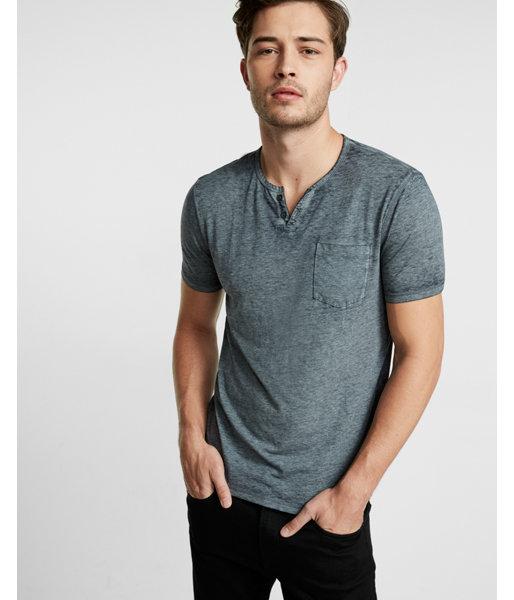 Express Burnout Notch Neck Short