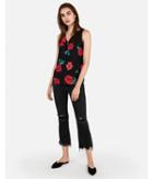 Express Womens Floral Button Front Tank
