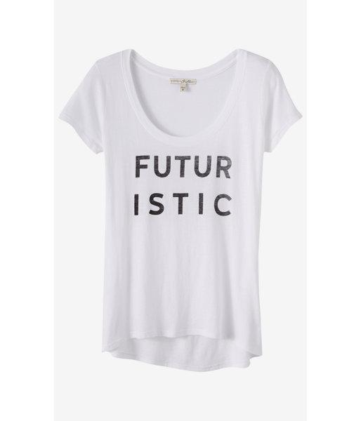 Express Women's Tees Express One Eleven Futuristic Graphic T-shirt