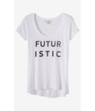 Express Women's Tees Express One Eleven Futuristic Graphic T-shirt