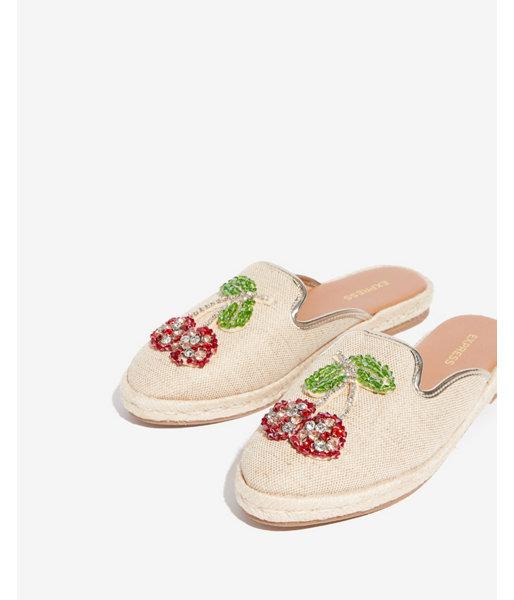 Express Womens Sequin Cherry Espadrille