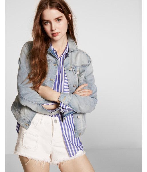 Express Supersoft Denim Trucker Jacket
