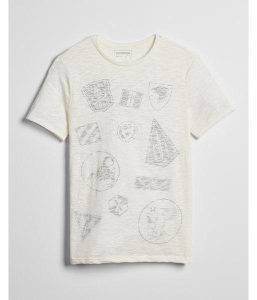 Express Mens Military Patch Graphic Tee
