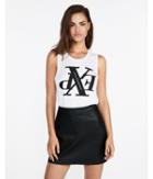 Express Womens Live By Your Own Rules Graphic Tank
