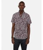 Express Mens Express Mens Slim Leaf Print Wrinkle-resistant Performance Short