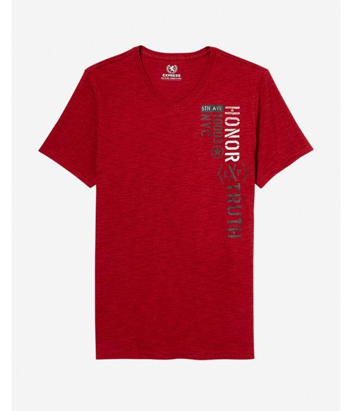 Express Mens Honor Truth Slub Graphic Tee