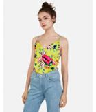 Express Womens Satin Reversible Floral Downtown Cami