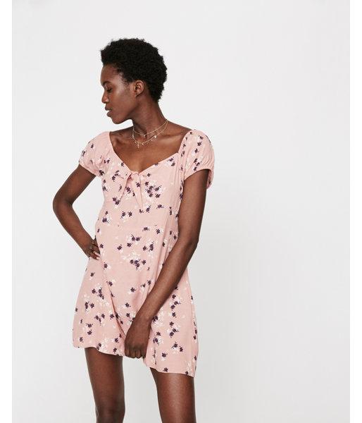 Express Womens Tie Front Cap Sleeve