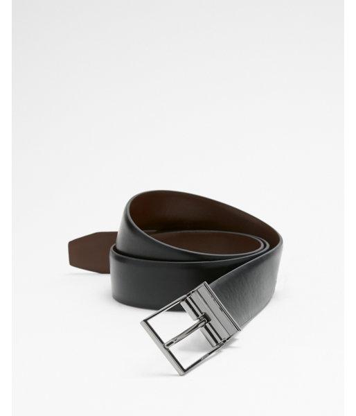 Express Mens Reversible Logo Prong Buckle Belt