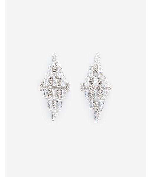 Express Womens Cubic Zirconia Waterfall Earrings