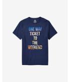 Express Mens One Way Ticket Graphic T-shirt