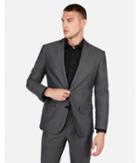 Express Mens Classic Charcoal Gray Oxford Cotton