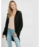 Express Textured Stitch Hooded Cocoon Cover-up