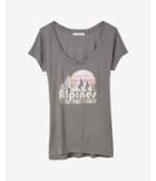 Express Womens Express One Eleven Alpines Hi-lo Tee