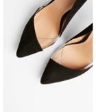 Express Womens Clear Cut-out Pump