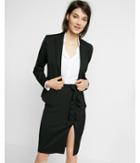 Express Black 22 1/2 Inch Peak Lapel One Button Blazer