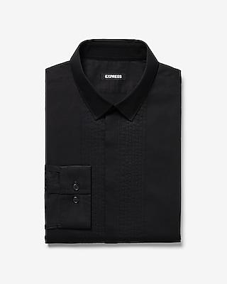 Express Mens Slim Pleated Tuxedo Dress