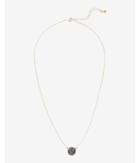 Express Womens Pave Disc Collar Necklace