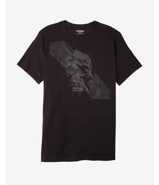 Express Mens New York Skull Cotton Crew Neck Graphic Tee