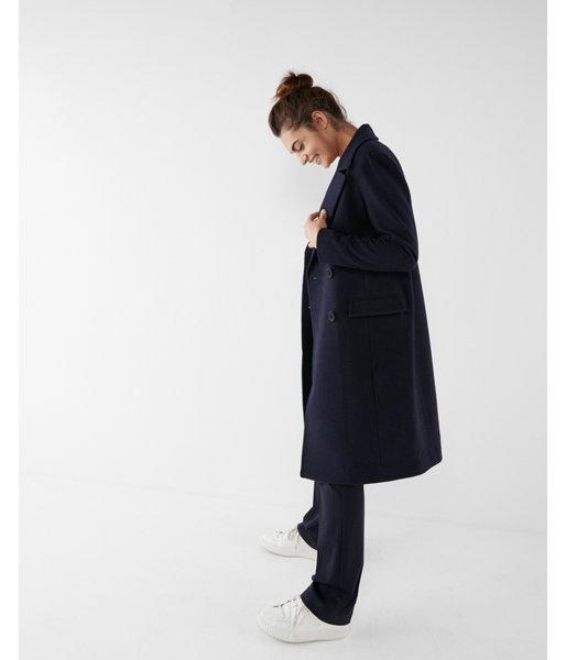 Express Womens Boxy Double Breasted Coat