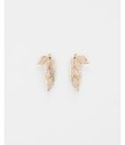 Express Womens Layered Leaf Crawl Earrings