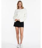 Express Womens Cable Knit Wide Sleeve Pullover