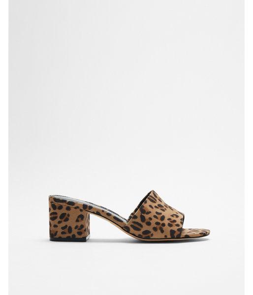 Express Womens Leopard Low Heel