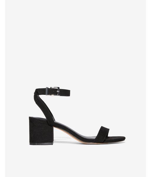 Express Womens Faux Suede Low Heel