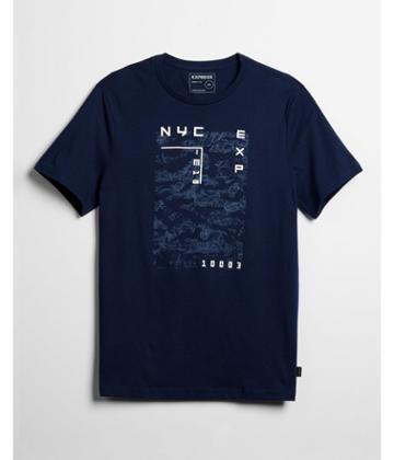 Express Mens Nyc Exp Maps Graphic Tee