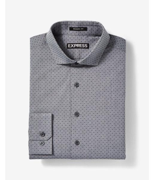 Express Mens Classic Fit Jacquard Cotton Dress