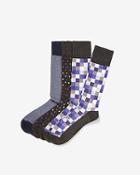 Express Mens 3 Pack Purple Check Dress